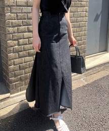 オードリーアンドジョンワッド　デニム　プリーツ　スカート　ユナイテッドアローズ audrey and john wad（オードリーアンドジョンワッド）の