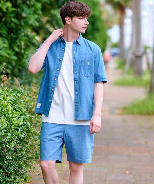 DRESSTERIOR(ドレステリア)の「◆デニムショートパンツ(その他パンツ・メンズ・ネイビー/ブルー・76/79/82/85)」の3枚目の写真