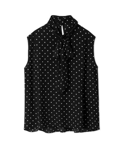 Mila Owen(ミラオーウェン)の「フレンチスリーブボウタイブラウス(Tシャツ/カットソー・レディース・アイボリー/ブラック・0/1)」の11枚目の写真