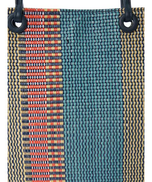 Green Parks(グリーンパークス)の「andmikka.ストライプフラットA4トート(トートバッグ・レディース・ベージュ/ターコイズブルー/オレンジ/グリーン系その他3・FREE)」の8枚目の写真