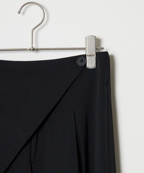 Chick（チック）の「▲ラップワイドスラックス（スラックス・レディース・ブラック/チャコール・M）」の13枚目の写真