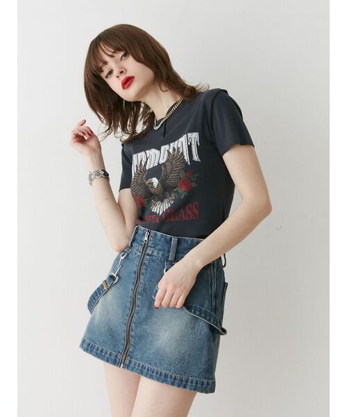 jouetie（ジュエティ）の「イーグルフィットT（Tシャツ/カットソー・レディース・アイボリー/ブラック/ピンク・MEDIUM）」の19枚目の写真