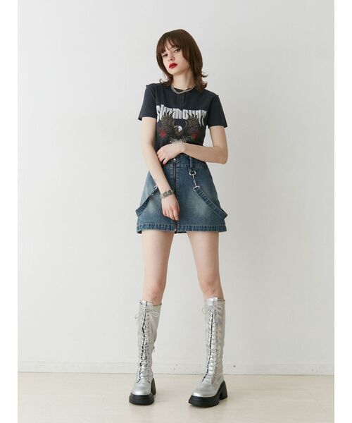 jouetie（ジュエティ）の「イーグルフィットT（Tシャツ/カットソー・レディース・アイボリー/ブラック/ピンク・MEDIUM）」の15枚目の写真