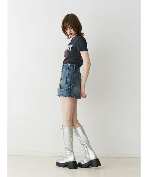 jouetie（ジュエティ）の「イーグルフィットT（Tシャツ/カットソー・レディース・アイボリー/ブラック/ピンク・MEDIUM）」の16枚目の写真