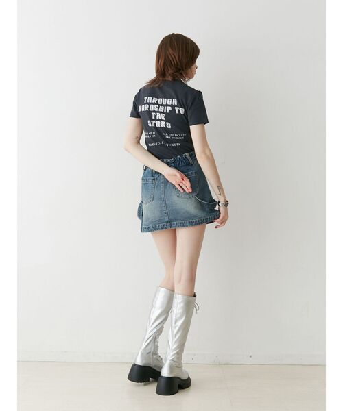 jouetie（ジュエティ）の「イーグルフィットT（Tシャツ/カットソー・レディース・アイボリー/ブラック/ピンク・MEDIUM）」の17枚目の写真