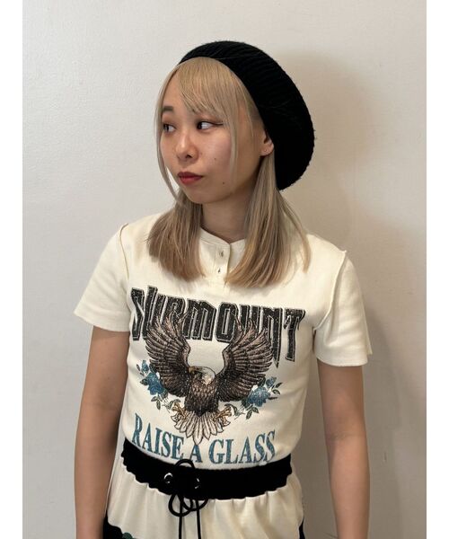 jouetie（ジュエティ）の「イーグルフィットT（Tシャツ/カットソー・レディース・アイボリー/ブラック/ピンク・MEDIUM）」の11枚目の写真