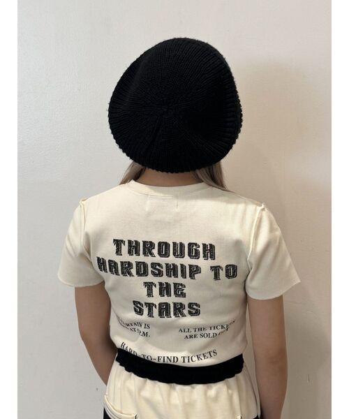 jouetie（ジュエティ）の「イーグルフィットT（Tシャツ/カットソー・レディース・アイボリー/ブラック/ピンク・MEDIUM）」の14枚目の写真