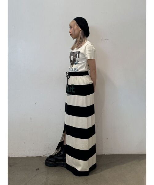 jouetie（ジュエティ）の「イーグルフィットT（Tシャツ/カットソー・レディース・アイボリー/ブラック/ピンク・MEDIUM）」の6枚目の写真