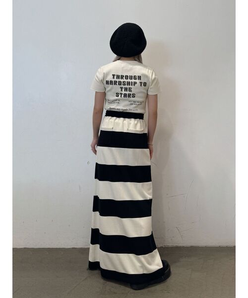 jouetie（ジュエティ）の「イーグルフィットT（Tシャツ/カットソー・レディース・アイボリー/ブラック/ピンク・MEDIUM）」の7枚目の写真