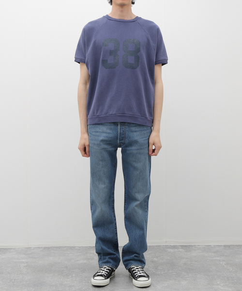 JOURNAL STANDARD relume(ジャーナルスタンダード レリューム)の「HANTEX/ハンテックス ナンバリングプリント ショートスリーブスウェット(Tシャツ/カットソー・メンズ・ブラックミックス/コバルトブルー・MEDIUM/LARGE)」の15枚目の写真