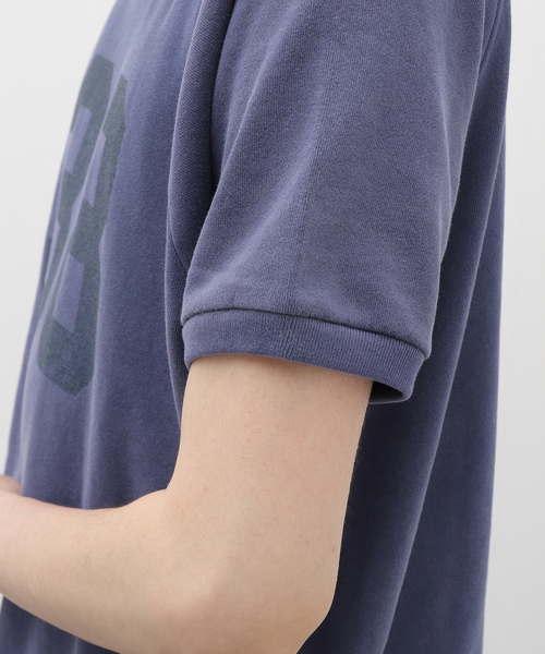 JOURNAL STANDARD relume(ジャーナルスタンダード レリューム)の「HANTEX/ハンテックス ナンバリングプリント ショートスリーブスウェット(Tシャツ/カットソー・メンズ・ブラックミックス/コバルトブルー・MEDIUM/LARGE)」の6枚目の写真