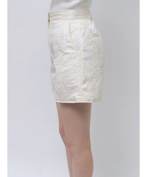 MERCURYDUO（マーキュリーデュオ）の「ジャガードショートパンツ（その他パンツ・レディース・アイボリー/ブラック・MEDIUM/SMALL）」の11枚目の写真