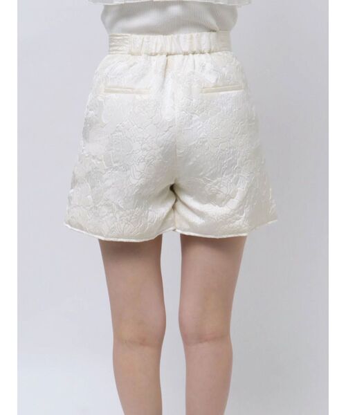 MERCURYDUO（マーキュリーデュオ）の「ジャガードショートパンツ（その他パンツ・レディース・アイボリー/ブラック・MEDIUM/SMALL）」の12枚目の写真
