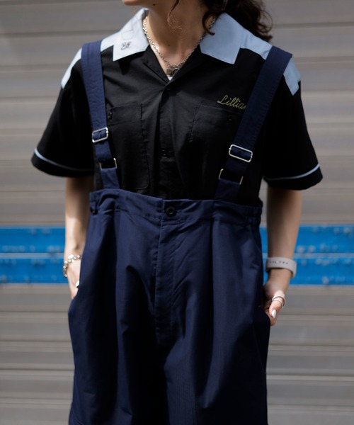 DOUBLE NAME（ダブルネーム）の「２ＷＡＹカラーレトロボーリングシャツ（シャツ/ブラウス・レディース・イエロー/ブラック/ベージュ・FREE）」の16枚目の写真