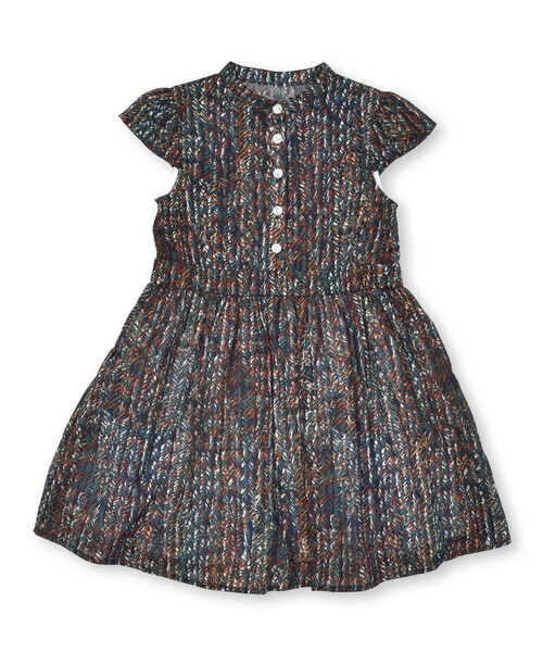 BeBe（ベベ）の「【お揃い】【DEVEAUX】グラフィックバンドカラーワンピース(90~160cm)（シャツワンピース・キッズ・グリーン系その他/イエロー系その他・100cm/110cm/150cm/130cm/120cm/140cm/90cm）」の5枚目の写真