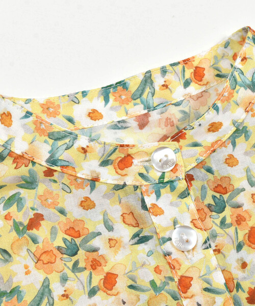 BeBe（ベベ）の「【お揃い】【DEVEAUX】グラフィックバンドカラーワンピース(90~160cm)（シャツワンピース・キッズ・グリーン系その他/イエロー系その他・100cm/110cm/150cm/130cm/120cm/140cm/90cm）」の15枚目の写真