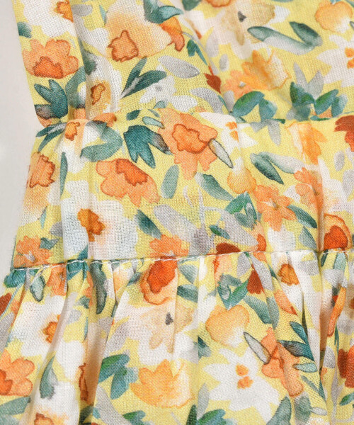 BeBe（ベベ）の「【お揃い】【DEVEAUX】グラフィックバンドカラーワンピース(90~160cm)（シャツワンピース・キッズ・グリーン系その他/イエロー系その他・100cm/110cm/150cm/130cm/120cm/140cm/90cm）」の17枚目の写真