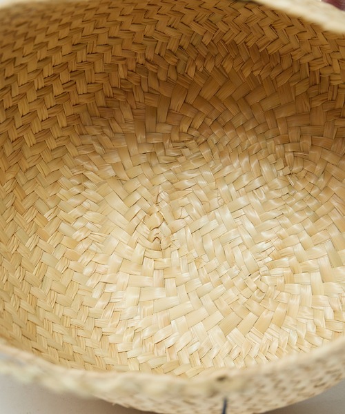 OJO DE MEX（オホデメックス）の「OJO DE MEX/オホデメックス Rollo palma tote トートバッグ かごバッグ（かごバッグ・レディース・ネイビー/ナチュラル/グリーン/ゴールド・FREE）」の11枚目の写真