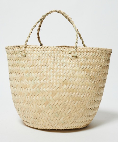 OJO DE MEX（オホデメックス）の「OJO DE MEX/オホデメックス Rollo palma tote トートバッグ かごバッグ（かごバッグ・レディース・ネイビー/ナチュラル/グリーン/ゴールド・FREE）」の6枚目の写真