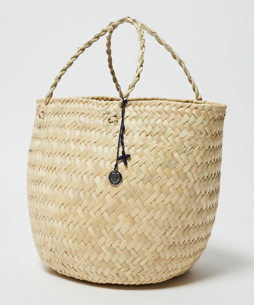 OJO DE MEX（オホデメックス）の「OJO DE MEX/オホデメックス Rollo palma tote トートバッグ かごバッグ（かごバッグ・レディース・ネイビー/ナチュラル/グリーン/ゴールド・FREE）」の14枚目の写真