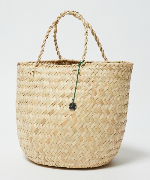 OJO DE MEX（オホデメックス）の「OJO DE MEX/オホデメックス Rollo palma tote トートバッグ かごバッグ（かごバッグ・レディース・ネイビー/ナチュラル/グリーン/ゴールド・FREE）」の16枚目の写真