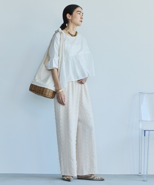 ドットカットジャガードパンツ Libra Cue（リブラ キュー）の「ドットカットジャガードパンツ（その他