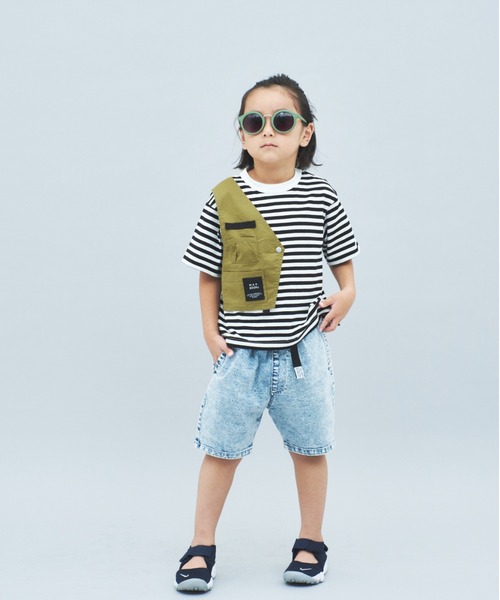 ボーダーアシメトリーベストTシャツ（Tシャツ/カットソー）｜maarook（マルーク） 5,452円