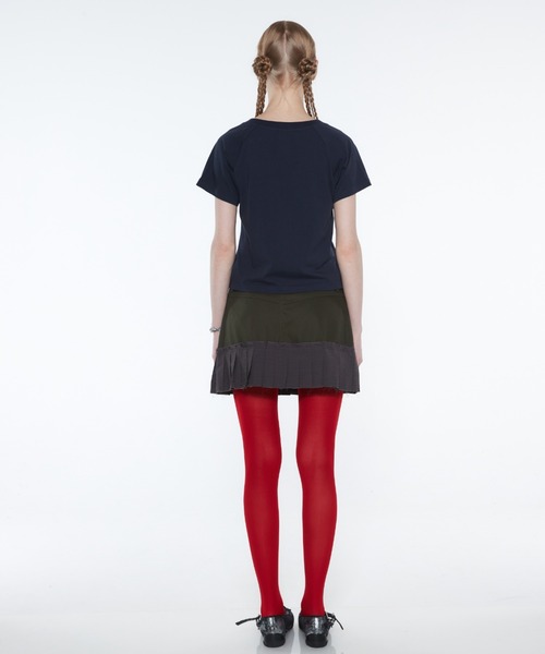 ★LUVISTRUE★CURVED L PLEATS SKIRT(CHARCOAL)★正規品/送料込 セール】CURVED L PLEATS SKIRT(スカート)|LUVISTRUE(ラヴ