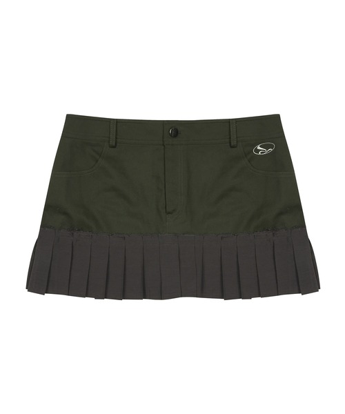 セール】CURVED L PLEATS SKIRT（スカート）｜LUVISTRUE（ラヴ