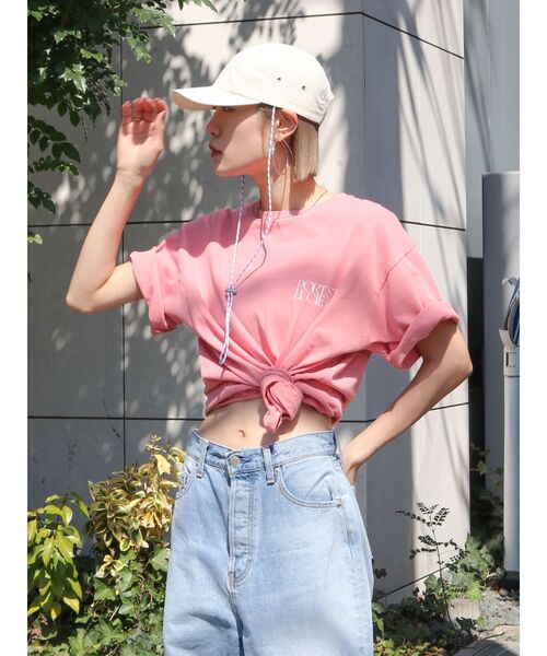 Ungrid（アングリッド）の「ニュアンスモチーフバックプリントTee（Tシャツ/カットソー・レディース・ピンク/オフホワイト/ブルー・FREE）」の6枚目の写真