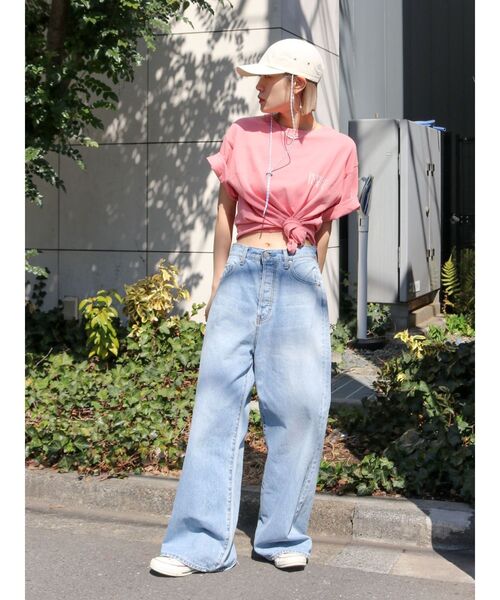 Ungrid（アングリッド）の「ニュアンスモチーフバックプリントTee（Tシャツ/カットソー・レディース・ピンク/オフホワイト/ブルー・FREE）」の10枚目の写真