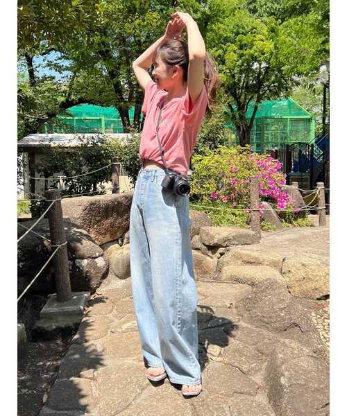 Ungrid（アングリッド）の「ニュアンスモチーフバックプリントTee（Tシャツ/カットソー・レディース・ピンク/オフホワイト/ブルー・FREE）」の13枚目の写真