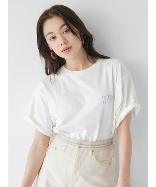 Ungrid（アングリッド）の「ニュアンスモチーフバックプリントTee（Tシャツ/カットソー・レディース・ピンク/オフホワイト/ブルー・FREE）」の16枚目の写真