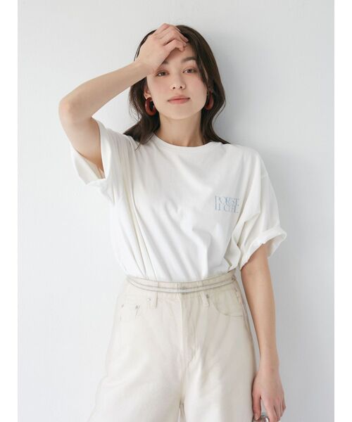 Ungrid（アングリッド）の「ニュアンスモチーフバックプリントTee（Tシャツ/カットソー・レディース・ピンク/オフホワイト/ブルー・FREE）」の18枚目の写真