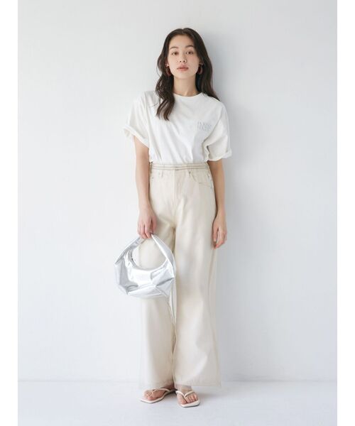 Ungrid（アングリッド）の「ニュアンスモチーフバックプリントTee（Tシャツ/カットソー・レディース・ピンク/オフホワイト/ブルー・FREE）」の19枚目の写真