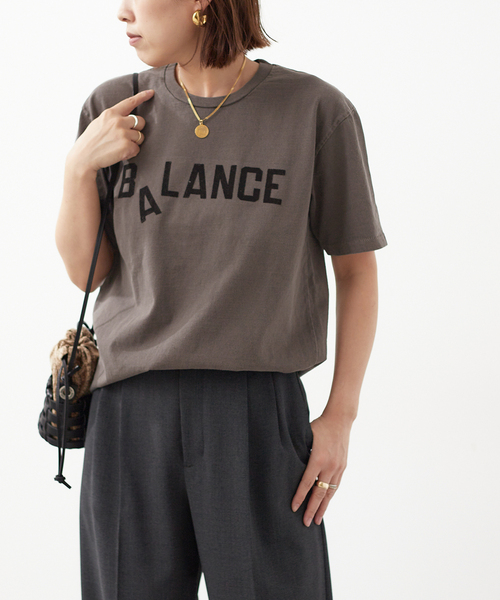 MIXTA(ミクスタ)の「《追加2》《別注》【MIXTA/ミクスタ】BALANCE CREW T-SHIRTS:Tシャツ(Tシャツ/カットソー・レディース・アイボリー/ブラック・MEDIUM)」の1枚目の写真