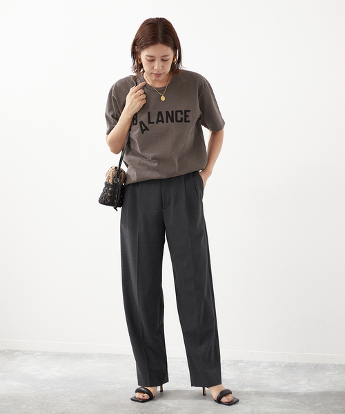 MIXTA(ミクスタ)の「《追加2》《別注》【MIXTA/ミクスタ】BALANCE CREW T-SHIRTS:Tシャツ(Tシャツ/カットソー・レディース・アイボリー/ブラック・MEDIUM)」の12枚目の写真