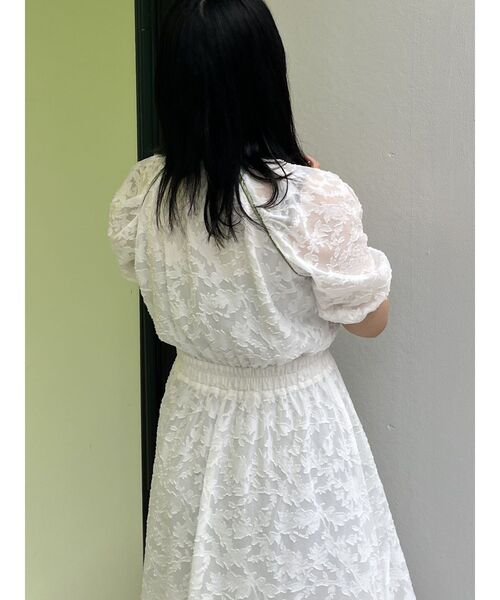 jouetie（ジュエティ）の「フレアチャイナワンピース（ワンピース・レディース・ブルー/オフホワイト/ブラック・MEDIUM）」の20枚目の写真