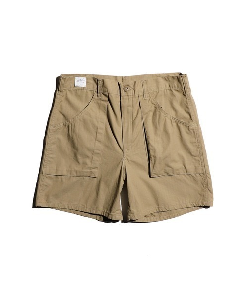 MILITARY(ミリタリー)の「【U.S MILITARYユーエスミリタリー 】 US MADE RIPSTOP MILITARY SHORT PANTS リップストップミリタリーショーツ(その他パンツ・メンズ・カーキ/オリーブ・34inch/30inch/32inch)」の2枚目の写真