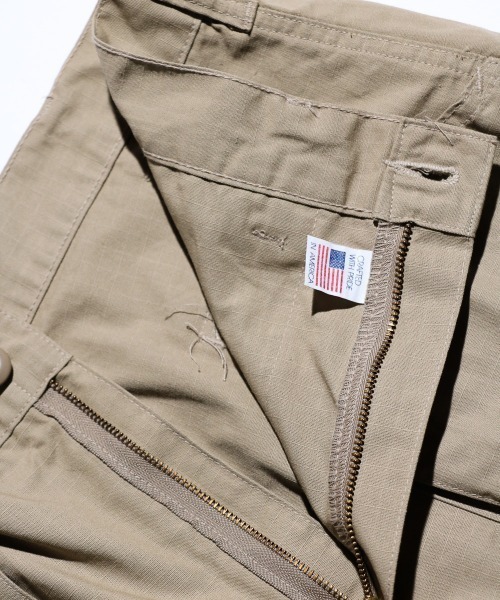 MILITARY(ミリタリー)の「【U.S MILITARYユーエスミリタリー 】 US MADE RIPSTOP MILITARY SHORT PANTS リップストップミリタリーショーツ(その他パンツ・メンズ・カーキ/オリーブ・34inch/30inch/32inch)」の10枚目の写真