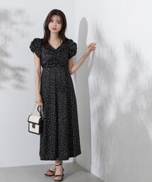 PROPORTION BODY DRESSING | バルーンチューリップ袖ドットワンピース / 1214240702(ワンピース)