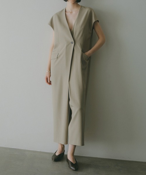 MANOF(マノフ)ブラウン カシュクール オールインワン セール】TAILORED ALL IN ONE（つなぎ/オールインワン）｜MANOF