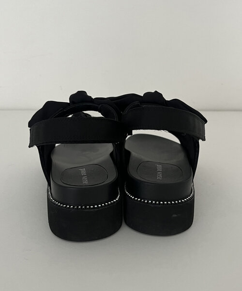 prose verse（プロズヴェール）の「ダブルリボン厚底ビジューサンダル（サンダル・レディース・ブラック/ブラック系その他・SMALL/MEDIUM/LARGE/X-LARGE）」の14枚目の写真