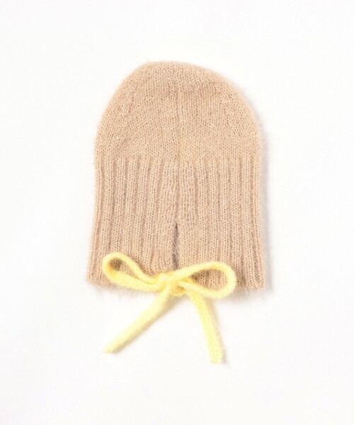 こども ビームス(コドモビームス)の「【別注】LOGAN Knitting Mills / モヘア ニットキャップ 2024(ニットキャップ/ビーニー・キッズ・ベージュ/オレンジ・ONE SIZE)」の8枚目の写真