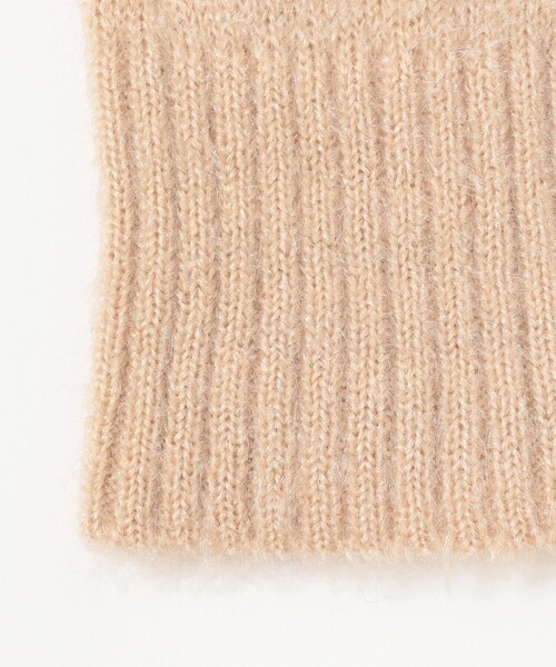 こども ビームス(コドモビームス)の「【別注】LOGAN Knitting Mills / モヘア ニットキャップ 2024(ニットキャップ/ビーニー・キッズ・ベージュ/オレンジ・ONE SIZE)」の9枚目の写真