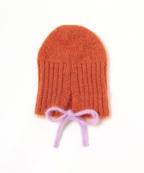 こども ビームス(コドモビームス)の「【別注】LOGAN Knitting Mills / モヘア ニットキャップ 2024(ニットキャップ/ビーニー・キッズ・ベージュ/オレンジ・ONE SIZE)」の11枚目の写真