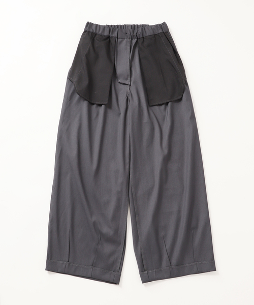 JOURNAL STANDARD(ジャーナルスタンダード)の「TRモダン ワイドスラックス(スラックス・メンズ・チャコールグレー/ブラック/ブラウン・LARGE/MEDIUM)」の10枚目の写真