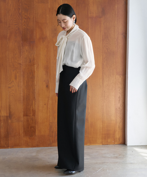 セール】ドビーサテンボウブラウス（シャツ/ブラウス）｜VERMEIL par