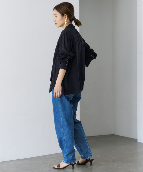 美品✨ヴェルメイユパーイエナ IENA コットン 2WAYオーバーブラウス 紺黒 楽天市場】《WEB限定/追加2》シアーブラウス VERMEIL par iena