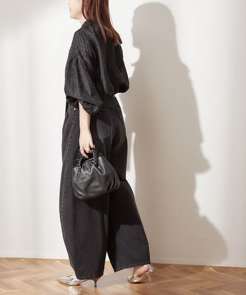 journal standard L'essage(ジャーナルスタンダードレサージュ)の「《追加》IPEKERDOT*フラワー/シアードットボウタイブラウス(シャツ/ブラウス・レディース・ブラック/ネイビー/ブラック系その他・FREE)」の12枚目の写真